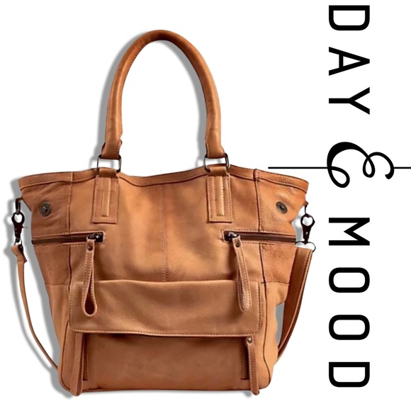 NWT* DAY & MOOD Hannah Small Satchel in Tan - Picture 2 of 13